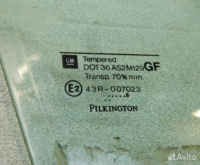 Стекло двери передней правой Opel Astra G