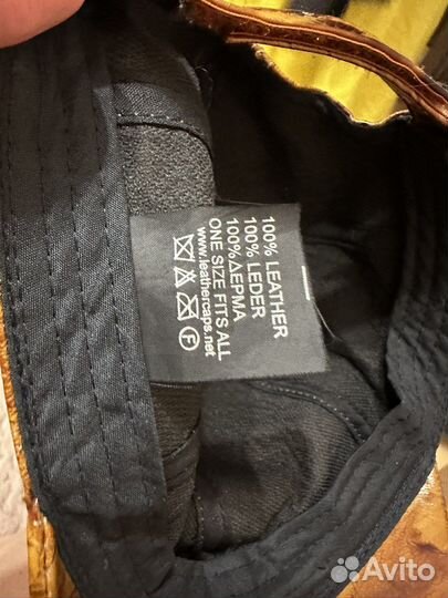 Кепка кожаная натуральная