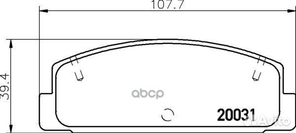 Колодки тормозные дисковые зад (PF-5203) NP