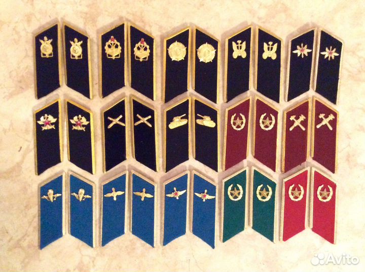 Парадные петлицы с эмблемами СССР