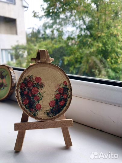 Подсвечники и миникартины. Изделия из спилов