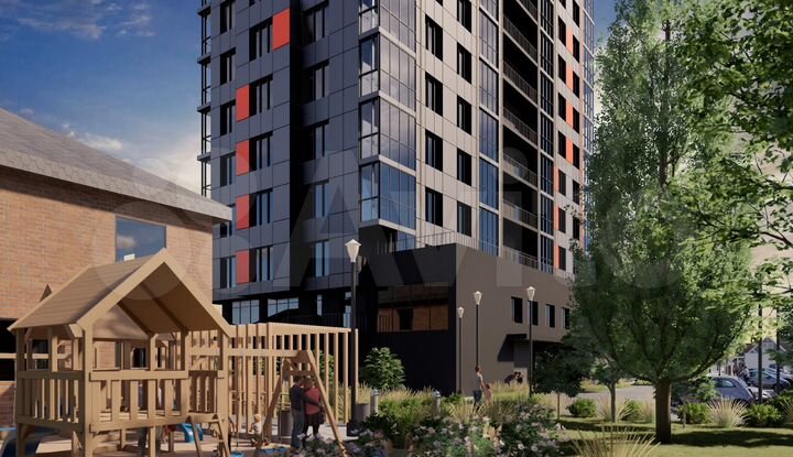 2-к. квартира, 64,3 м², 4/18 эт.