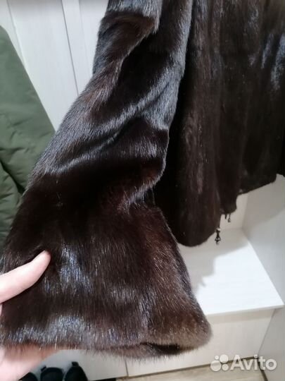 Шуба норковая с капюшоном 44 46 автоледи