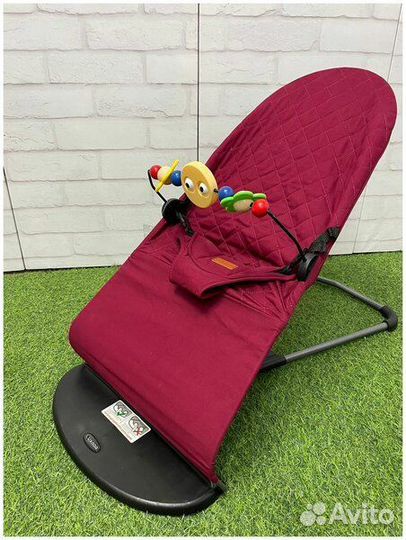 Шезлонг детский кресло - качалка для новорождённых