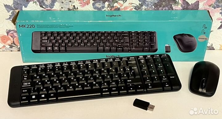 Клавиатура+мышь Logitech MK220