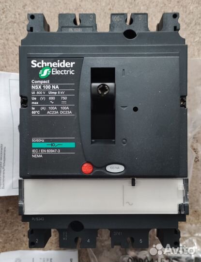 Выключатель Schneider Electric NSX100NA2P 100A