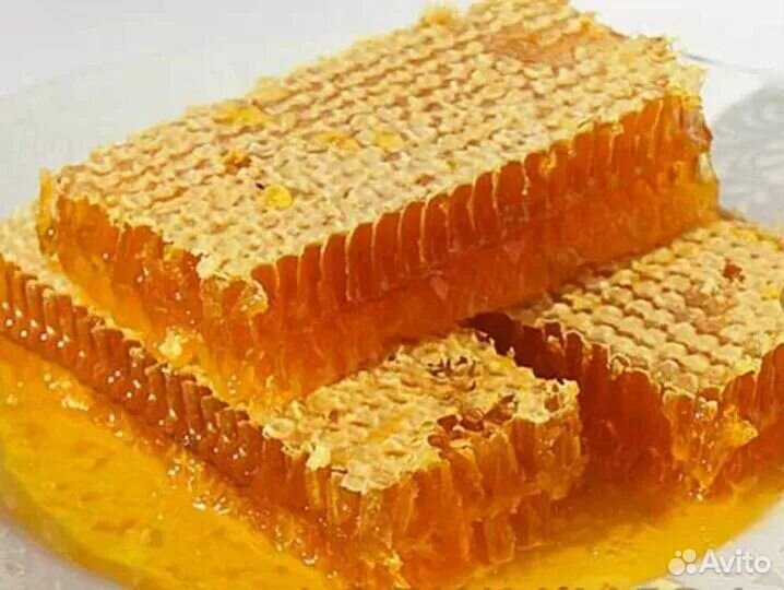 Майский натуральный мёд в сотах