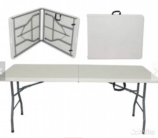 Стол туристический пластиковый складной, 180х74х74