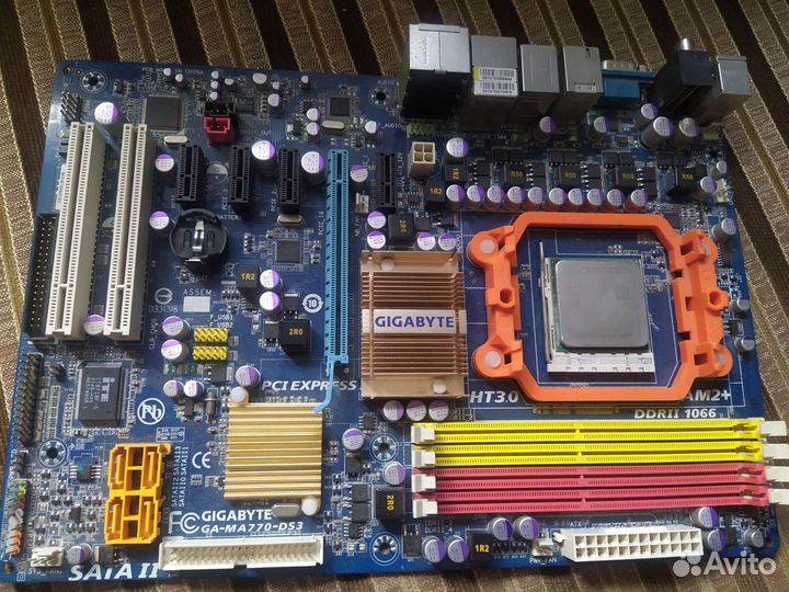 Материнская плата 775 gigabyte ga-ma770-ds3
