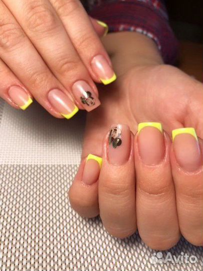 Наращивание ногтей (акрил), шелак