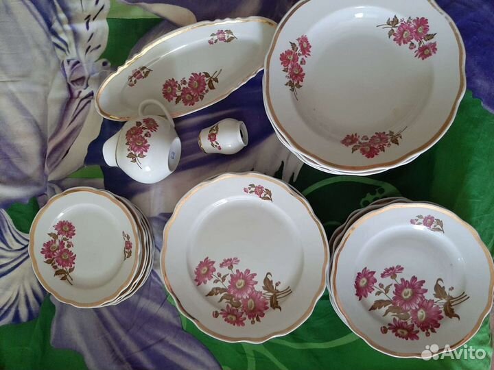 Сервиз столовый 26 предметов, Дулево, СССР