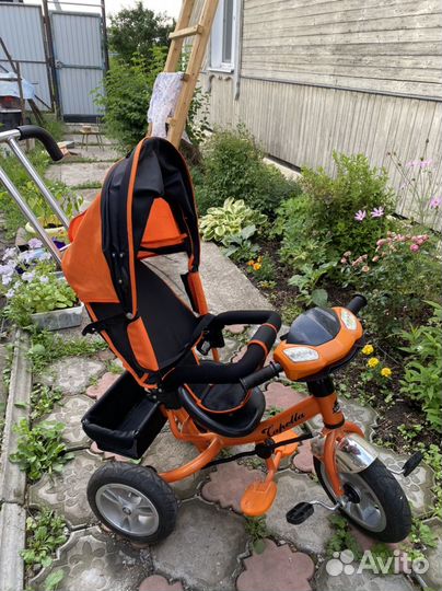 Велосипед коляска с ручкой