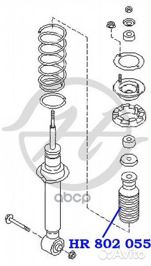 Пыльник амортизатор задний Nissan/Hanse/ HR8020