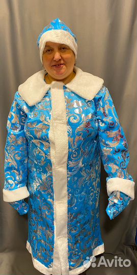 Костюм взрослый Снегурочка 56-58