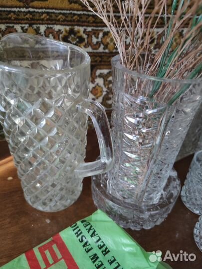 Вазы, салатники, селедочницы новые хрустальные
