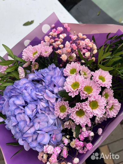 Букет с гортензией