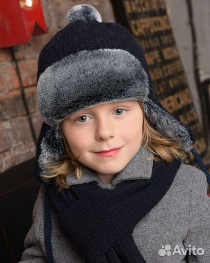 Шапка ушанка на мальчика,р.54-56, Dan&Dani