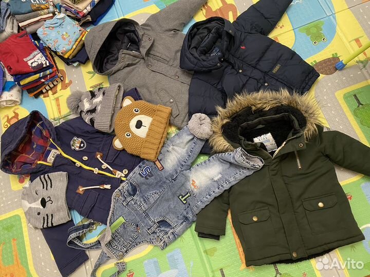 Вещи пакетом на мальчика 80 86 92