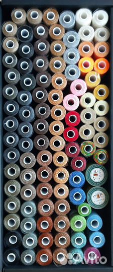 Вощеные нитки плоские