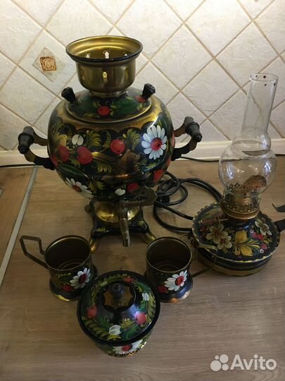 Самовар электрический расписной СССР