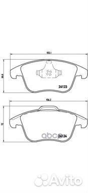 Колодки тормозные дисковые перед ford monde