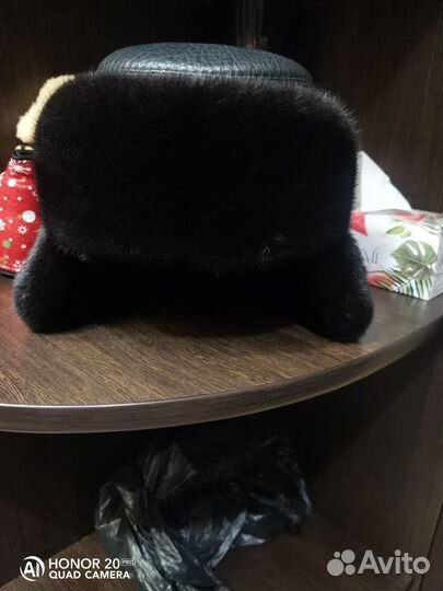 Мужская зимняя шапка из норки