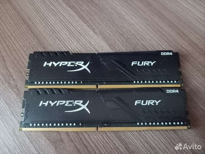 Оперативная память ddr4 Hyper X Fury 8gb 2660