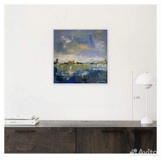 Картина маслом 50х50 абстакция авторская работа