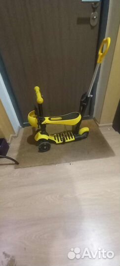 Самокат детский трехколесный бу