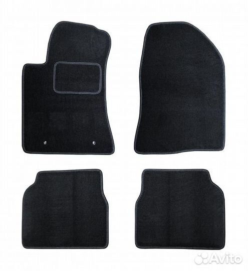 Ковры салона текстильные для chevrolet cruse (2009) comfort графит