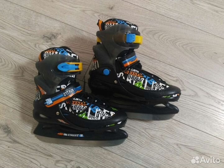 Коньки раздвижные 34-37