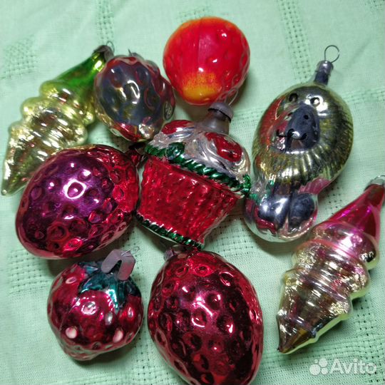 Елочные игрушки СССР советские одним лотом