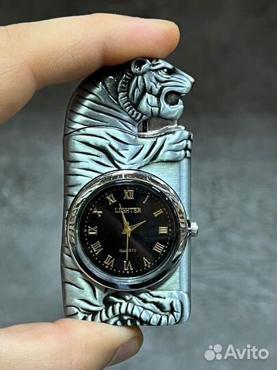 Гaзoвaя зажигалка с часами