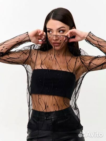 Лонгслив сетка