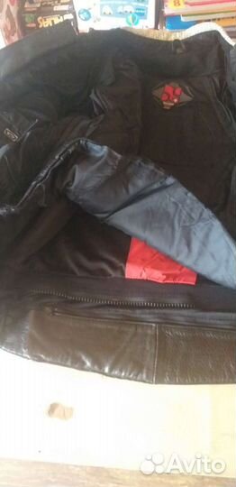 Кожаная куртка д/л мотоциклистов