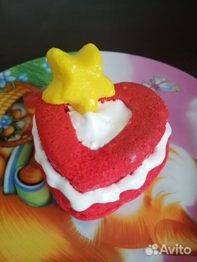 Кексы сердца