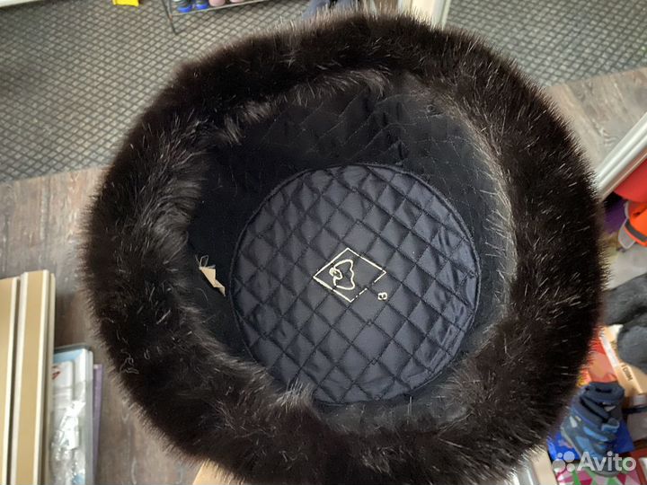 Норковая шапка мужская