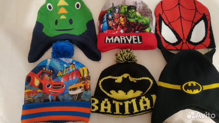 Шапки с супергероями