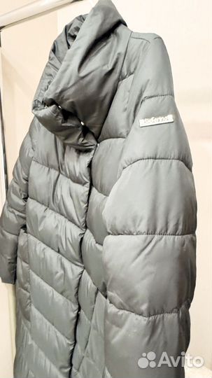 Пуховик женский длинный 42, б/у