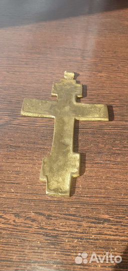 Крест латунный старинный
