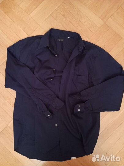 Новая Мужская рубашка синяя L, Италия