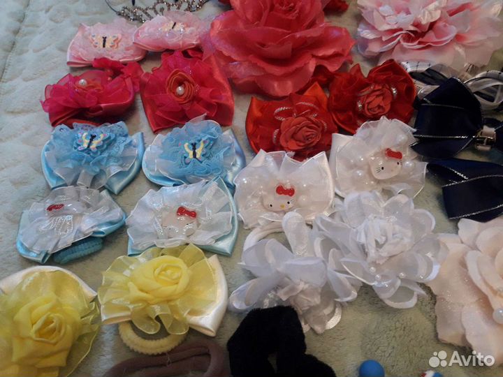 Банты, ободки, заколки,бисер