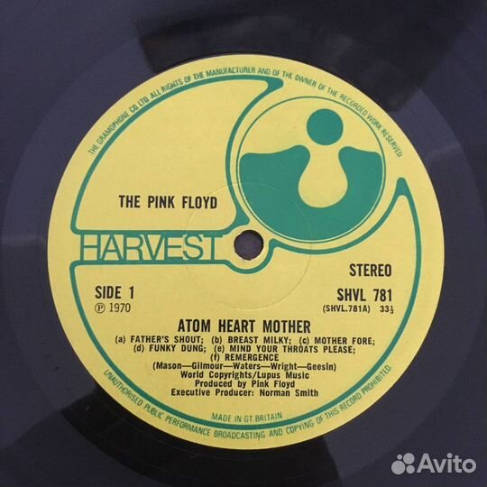 Pink Floyd - Atom Heart Mother UK 1st press NO EMI