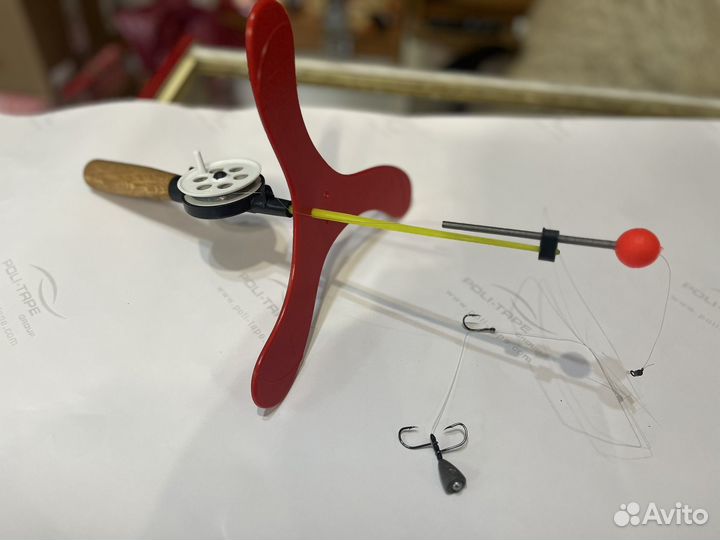 Удочка зимняя на осетра. Бабочка