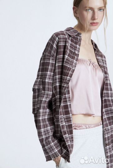 Рубашка клетчатая Lime, новая с биркой