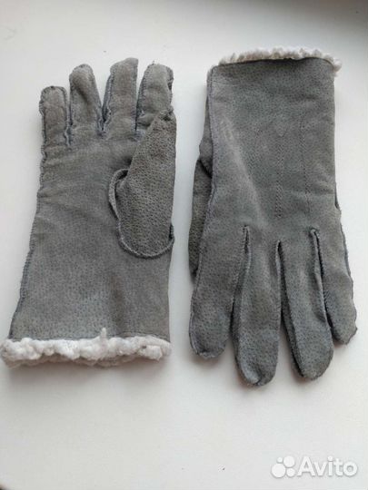 Перчатки замшевые