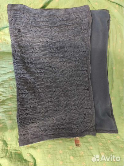 Вязанный плед детский mothercare