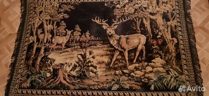 Ковёр с оленями 50-годов СССР Винтаж