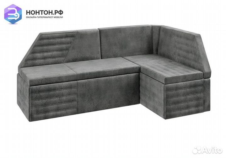 Диван кухонный Лондон дуб сонома трюфель / велюр с