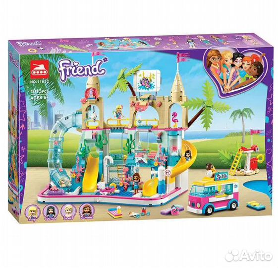 Конструктор 11612 Френдс Летний аквапарк 1013 дет